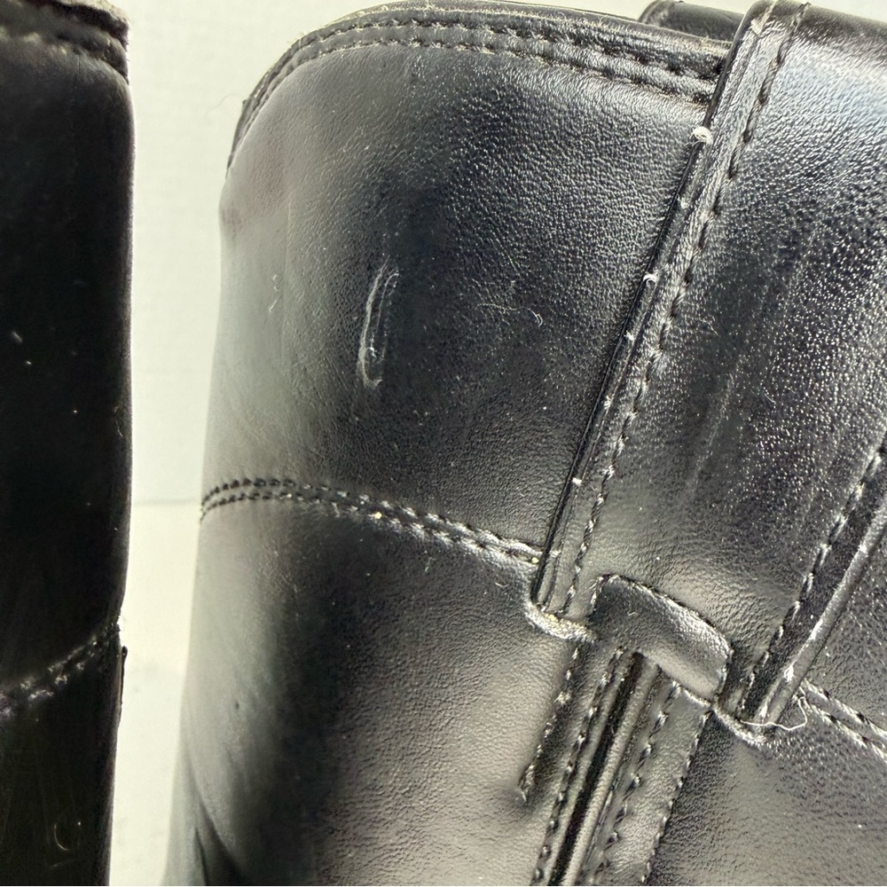 Men’s Justin Basics Black Leather Roper Boots – Size 8.5 EE - Picture 10 of 10